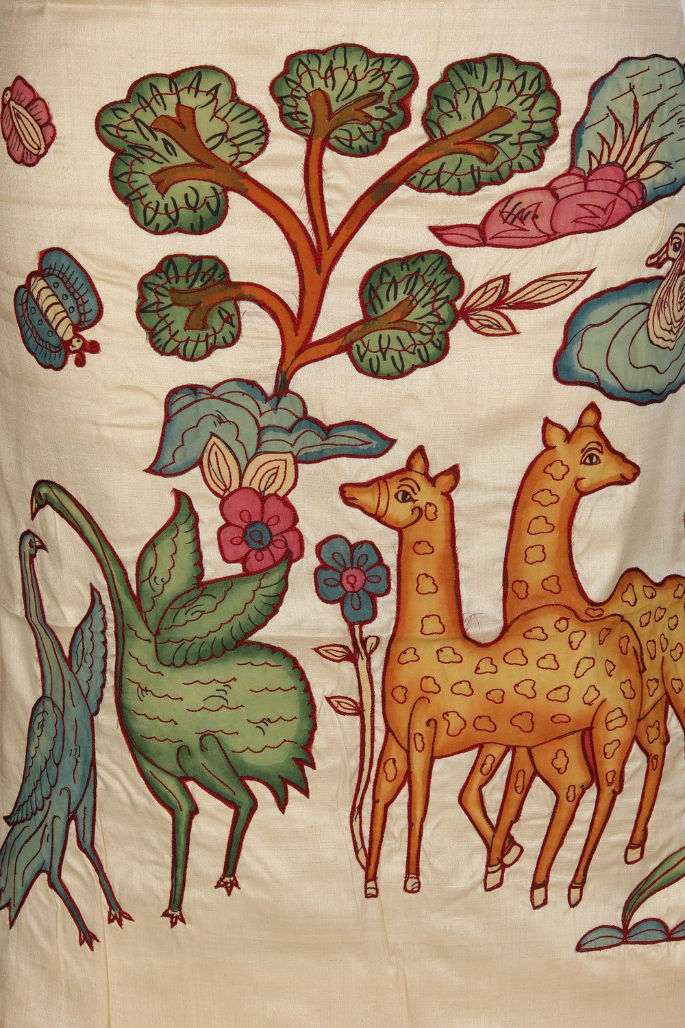 Image of Top Unstitched Tussar Fabric